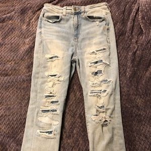 American Eagle Ripped High Waisted Jeans